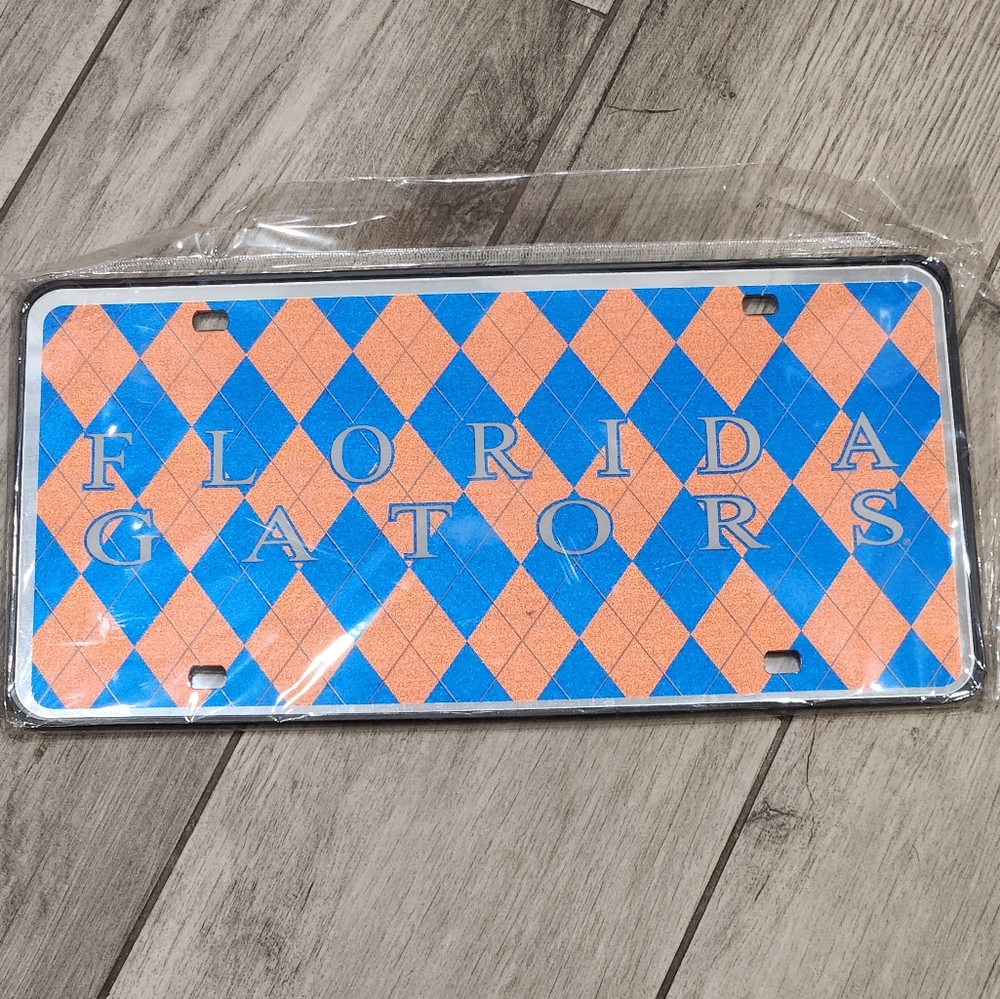Florida Gators Glitter License Plate Brand New Collegiate Licensed Product